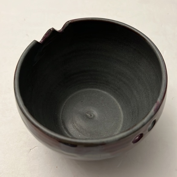 Hand Made Chopstick Pottery Bowl Beautiful Glaze - Picture 3 of 8